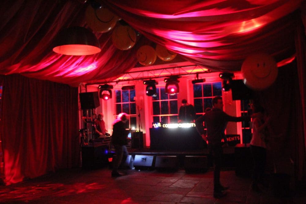 Party lighting with colorful effects and atmospheric mood lighting