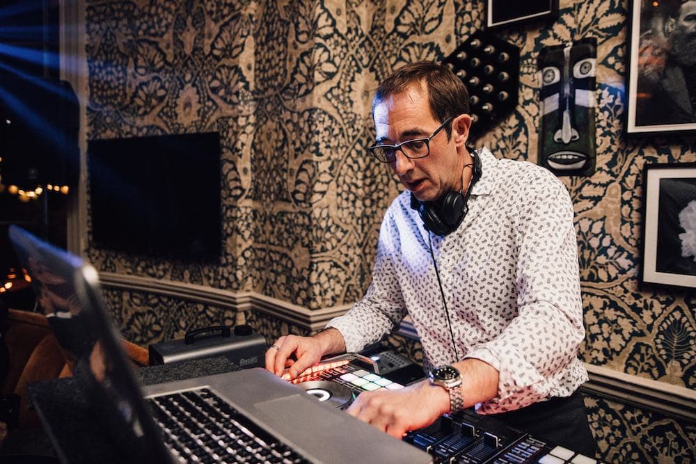 DJ Nige performing — professional DJ for weddings and events
