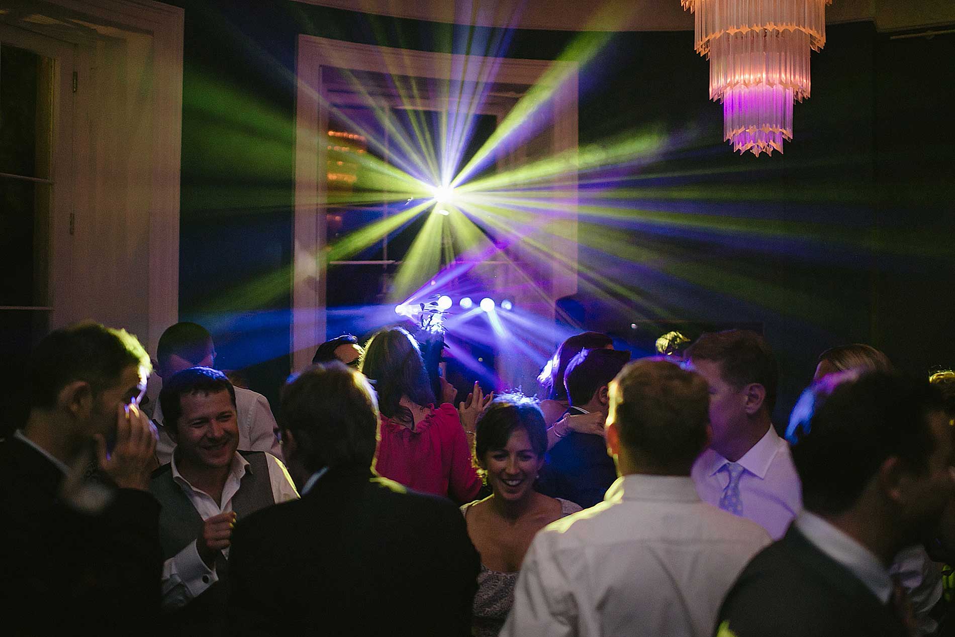 Party DJ lighting for corporate or private celebrations