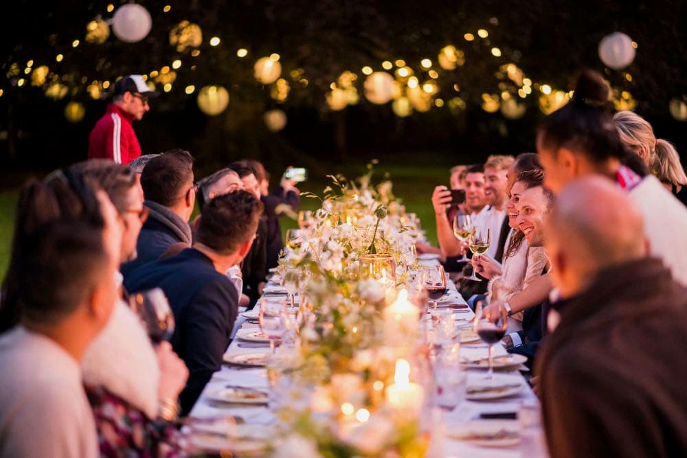 Private party celebration with professional entertainment, lighting and party planning