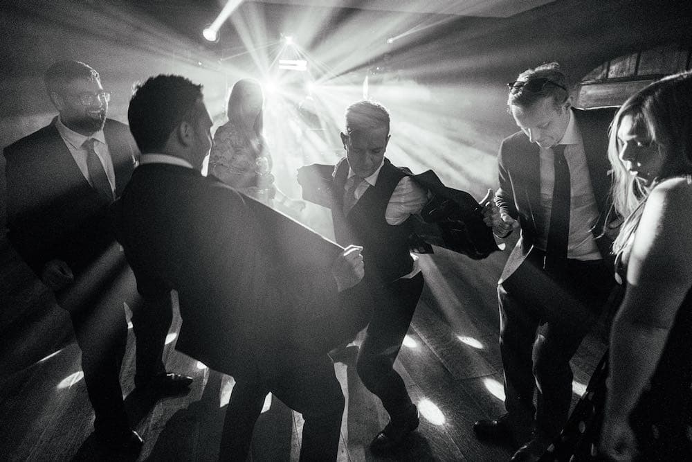 Lighting design at Kings Weston House—Bristol area wedding DJ and production.