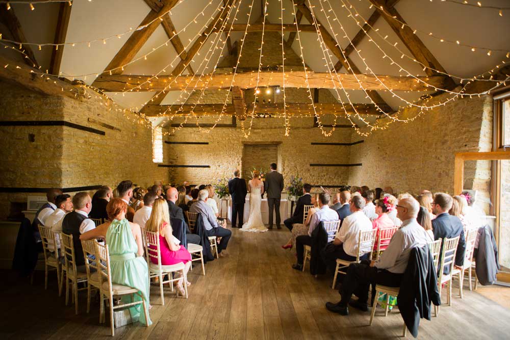 Wick Farm in Bath with professional lighting design showcasing elegant venue transformation